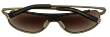 Load image into Gallery viewer, John Varvatos Mens Gold Metal Rectangle Aviator Sunglass Gradient Lens V754
