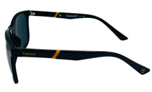 Load image into Gallery viewer, Timberland Sunglass Mens Shiny Black Rectangle Plastic, Smoke Lens TB7289. 1A
