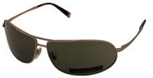 Load image into Gallery viewer, John Varvatos Mens Matte Gold  Metal Rectangle  Sunglass, Green Lens V106
