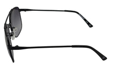 Load image into Gallery viewer, Timberland Black Mens Metal Rectangle Aviator Sunglass Gradient Lens TB7257. 1B
