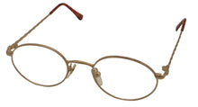 Load image into Gallery viewer, Bob Mackie Unisex Matte Gold Rectangle Metal Eyewear Frame. BM745 50mm
