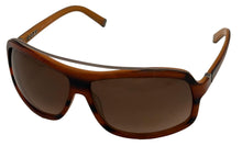 Load image into Gallery viewer, John Varvatos Mens malt Carmel Aviator Wrap Sunglass, Gradient Lens V714

