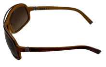Load image into Gallery viewer, John Varvatos Mens malt Carmel Aviator Wrap Sunglass, Gradient Lens V714
