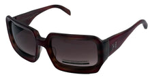Load image into Gallery viewer, Carolina Herrera Women Red Horn Plastic Rectangle Sunglass H703
