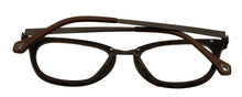 Load image into Gallery viewer, Zegna Ophthalmic Men Eyeglass Brown Soft Square Plastic Frame V23253 ALAM 49mm
