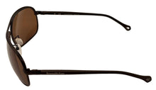 Load image into Gallery viewer, Zegna Men Dark Brown Rectangle Metal Polarized Sunglass SZ205 Q93P. 55mm
