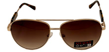 Load image into Gallery viewer, Guess Sunglass Mens Gold Metal Aviator, Brown Gradient Lens GO00001. 32F

