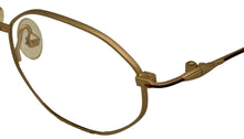 Load image into Gallery viewer, Bob Mackie Unisex Gold Oval Metal Eyewear Frame. BM780 53mm
