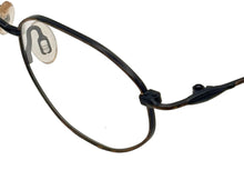 Load image into Gallery viewer, Bob Mackie Unisex Matte Black Tortoise Oval Metal Eyewear Frame. BM780 53mm
