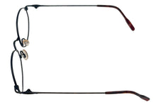 Load image into Gallery viewer, Bob Mackie Unisex Matte Black Tortoise Oval Metal Eyewear Frame. BM780 53mm
