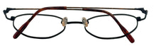 Load image into Gallery viewer, Bob Mackie Unisex Matte Black Tortoise Oval Metal Eyewear Frame. BM780 53mm
