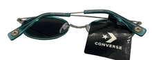 Load image into Gallery viewer, Converse Mens Teal Silver Oval Metal Sunglass, Solid Smoke Lens H111 Converse
