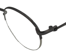 Load image into Gallery viewer, Bob Mackie Mens Satin Violet Round Rimless Metal Eyewear Frame. BM 854. 47mm

