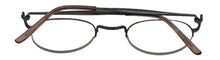 Load image into Gallery viewer, Bob Mackie Mens Satin Violet Round Rimless Metal Eyewear Frame. BM 854. 47mm
