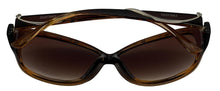 Load image into Gallery viewer, Ellen Tracy Womens Sunglass Brown Crystal Square Brown ET 545 1
