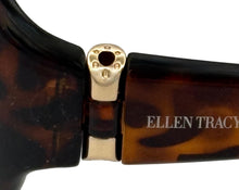 Load image into Gallery viewer, Ellen Tracy Womens Sunglass Tortoise Plastic Rectangle, Brown Lens ET 544 1
