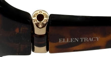 Load image into Gallery viewer, Ellen Tracy Womens Sunglass Tortoise Plastic Rectangle, Brown Lens ET 544 1
