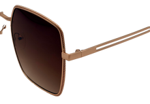 Load image into Gallery viewer, Guess Sunglass Womens Gold Oversized Square Gradient Lens GF0419. 28F
