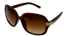 Load image into Gallery viewer, Guess Sunglass Womens Dark Havana Oversize Rectangle Plastic, GF0405. 52F
