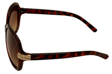 Load image into Gallery viewer, Guess Sunglass Womens Dark Havana Oversize Rectangle Plastic, GF0405. 52F
