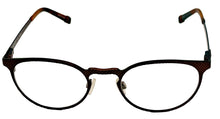 Load image into Gallery viewer, Tumi Mens Stailess Steel Round Eyewear Frame T107 Brown 49mm

