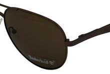Load image into Gallery viewer, Timberland Brown Mens Metal Aviator Sunglass, Brown Lens TB7172 50E
