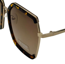 Load image into Gallery viewer, Guess Sunglass Womens Dark Havana Oversized Square Gradient Lens GF0418. 52F

