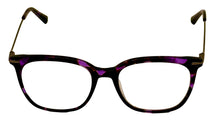 Load image into Gallery viewer, Jones New York Plastic Square Reading Glass, Purple Tortoise J240. 49mm. 2.0x

