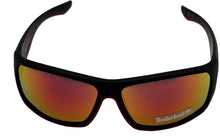 Load image into Gallery viewer, Timberland Mens Sunglass Matte Black Rectangle Sunglass Red Flash Lens TB7178 2U

