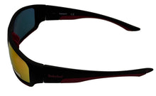 Load image into Gallery viewer, Timberland Mens Sunglass Matte Black Rectangle Sunglass Red Flash Lens TB7178 2U
