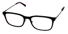 Load image into Gallery viewer, Jones New York Men's Purple Rectangle Plastic Reading Glass J773. 56mm 1.5X

