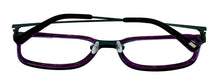 Load image into Gallery viewer, Jones New York Men's Purple Rectangle Plastic Reading Glass J773. 56mm 1.5X

