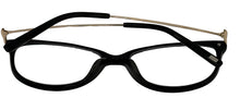 Load image into Gallery viewer, Jones New York Mens Square Black Plastic Reading Glass, J763. 54mm 2.0X
