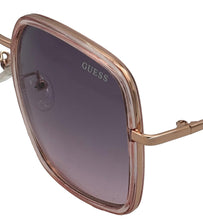 Load image into Gallery viewer, Guess Sunglass Womens Rose Gold Oversized Square Plastic, GF0389. 28T
