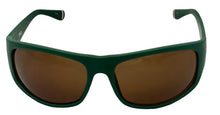 Load image into Gallery viewer, Fila Mens Matte Green Rectangle Plastic Wrap Sunglass SF9347 0B56
