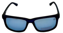 Load image into Gallery viewer, Timberland Men Sunglass Matte Black Blue Plastic Square, Polarized Lens TB7153 91D
