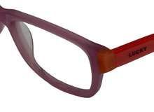 Load image into Gallery viewer, Lucky Big Kids Ophthalmic Eyeglass Soft Rectangle Favorite Plastic Pink 46mm
