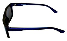 Load image into Gallery viewer, Timberland Men Sunglass Matte Black Blue Plastic Square, Polarized Lens TB7153 91D
