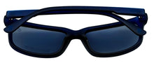 Load image into Gallery viewer, Timberland Men Sunglass Matte Black Blue Plastic Square, Polarized Lens TB7153 91D
