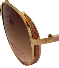 Load image into Gallery viewer, Isaac Mizrahi Womens Rose Gold Metal Fashion Aviator Sunglass IM31257 RG
