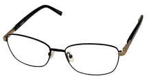 Load image into Gallery viewer, Jones New York Black Mens Metal Rectangle Eyewear Frame, J487 53mm
