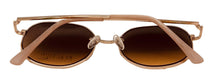 Load image into Gallery viewer, Kenneth Cole Reaction Mens Sunglass Round Gold Metal Gradient KC1407. 32B
