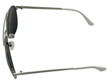Load image into Gallery viewer, Guess Sunglass Mens Shiny Nickeltin Metal Aviator, Smoke Lens GF0251. 10A
