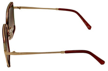 Load image into Gallery viewer, Guess Sunglass Womens Shiny Bordeaux Oversized Square Gradient Lens GF0418. 69T

