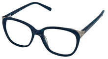 Load image into Gallery viewer, Jones New York Blue Havana Unisex Plastic Soft Square Eyewear , VJON783 52mm
