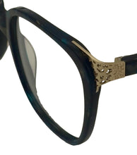 Load image into Gallery viewer, Jones New York Blue Havana Unisex Plastic Soft Square Eyewear , VJON783 52mm
