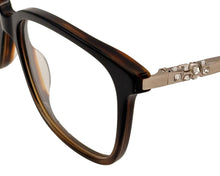 Load image into Gallery viewer, Jones New York Brown Horn Unisex Plastic Square Eyewear Frame, J780 56mm
