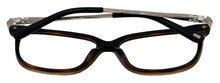 Load image into Gallery viewer, Jones New York Brown Horn Unisex Plastic Square Eyewear Frame, J780 56mm
