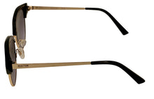 Load image into Gallery viewer, Kenneth Cole Reaction Sunglass Round Black Gold Metal, Gradient KC1398 1B
