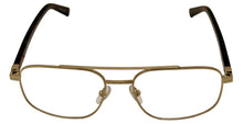 Load image into Gallery viewer, Tumi Mens Stainless Steel Rectangle Eyewear Frame VTU 017 Gold 54mm
